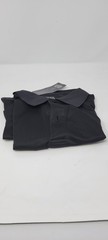 KICK START GEAR SPORTSWEAR MESH PERFORMANCE POLO SHIRT SIZE: MEN M – BLACK