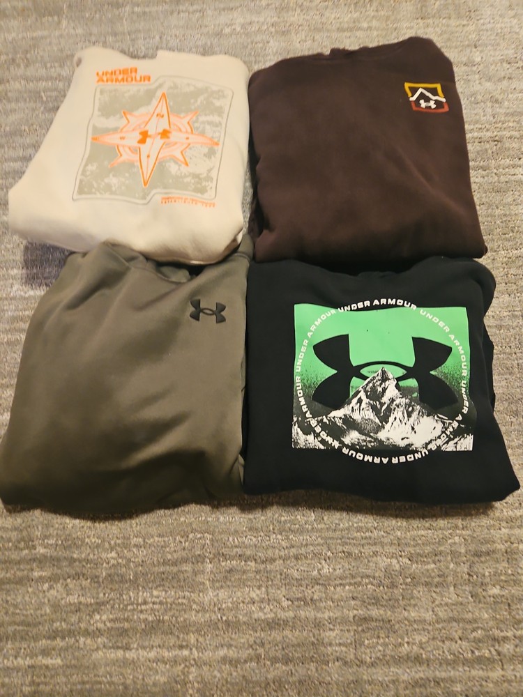 UNDER ARMOUR Youth XL (YXL) Athletic Lot Of 4 Hoodies