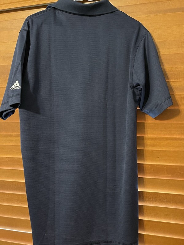 ADIDAS CLIMALITE SOLID GOLF POLO SHIRT MEN SMALL NAVY BLUE POLYESTER ATHLETIC gallery