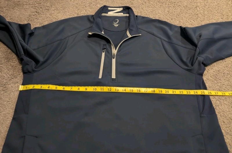 Zero Restriction Z500 1/4 Zip Blue Golf Pullover L330 Men's 2XL gallery