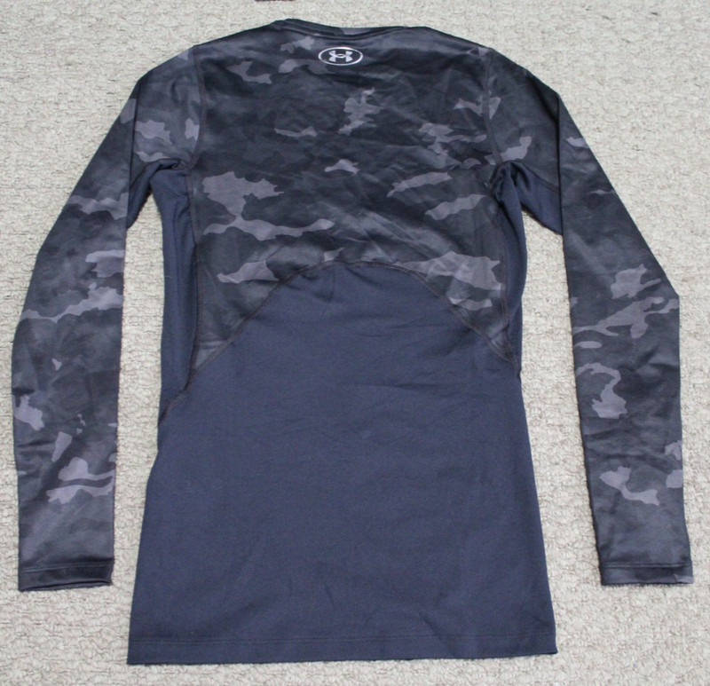 NWT Under Armour ColdGear Infrared DSG CGI Black Camo Print Compression Shirt M gallery