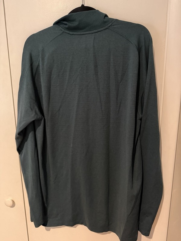 VRST Mens XXL 2XL Circuit Seamless 1/4 Zip Pullover Green Dusk Heather NWT gallery