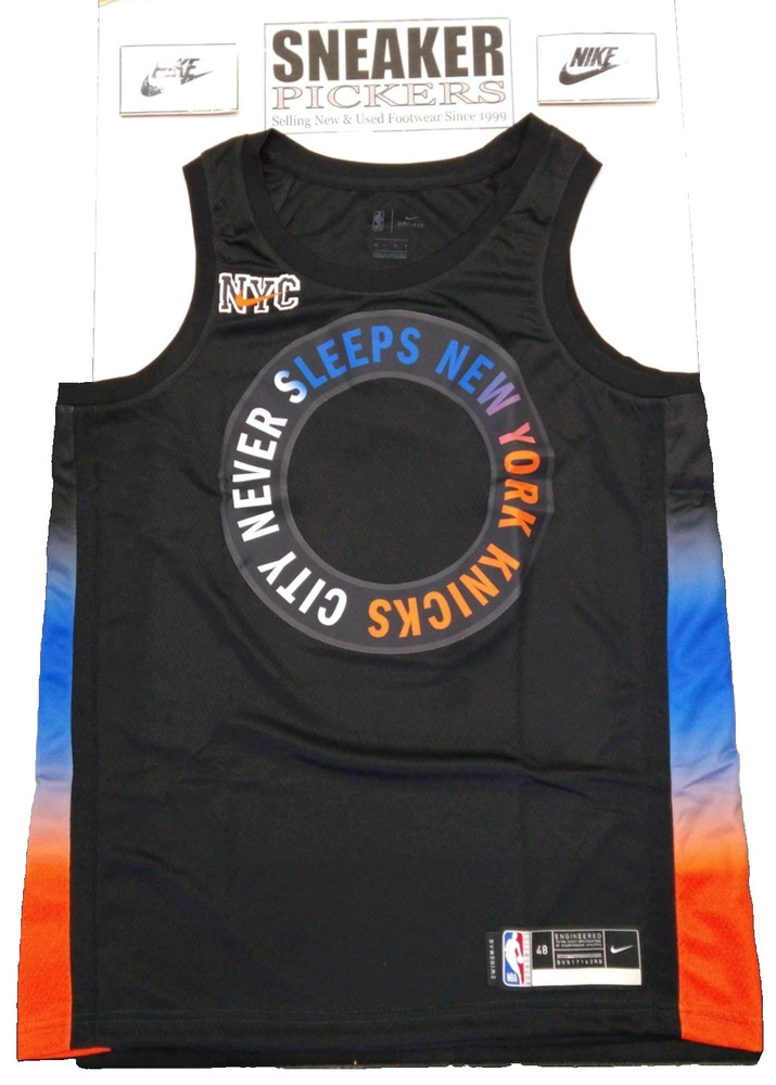 Nike NBA City Edition Blank Jersey - New York Knicks - CN1750 010 - Size XL (52)