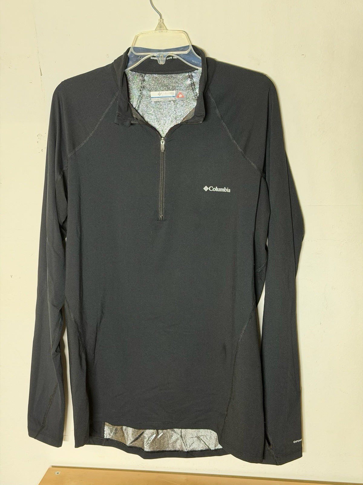 Columbia Omni-Heat Black 1/4 Zip Pullover Jacket Mens XL gallery
