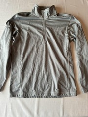 The North Face Pullover Mens M Gray Apex Systems Logo 1/4 Zip Lightweight Hiking