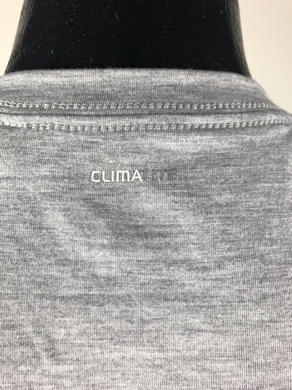 Men’s Adidas Climalite Ultimate Tee Determined Gray Cotton SS Shirt XL NWT gallery