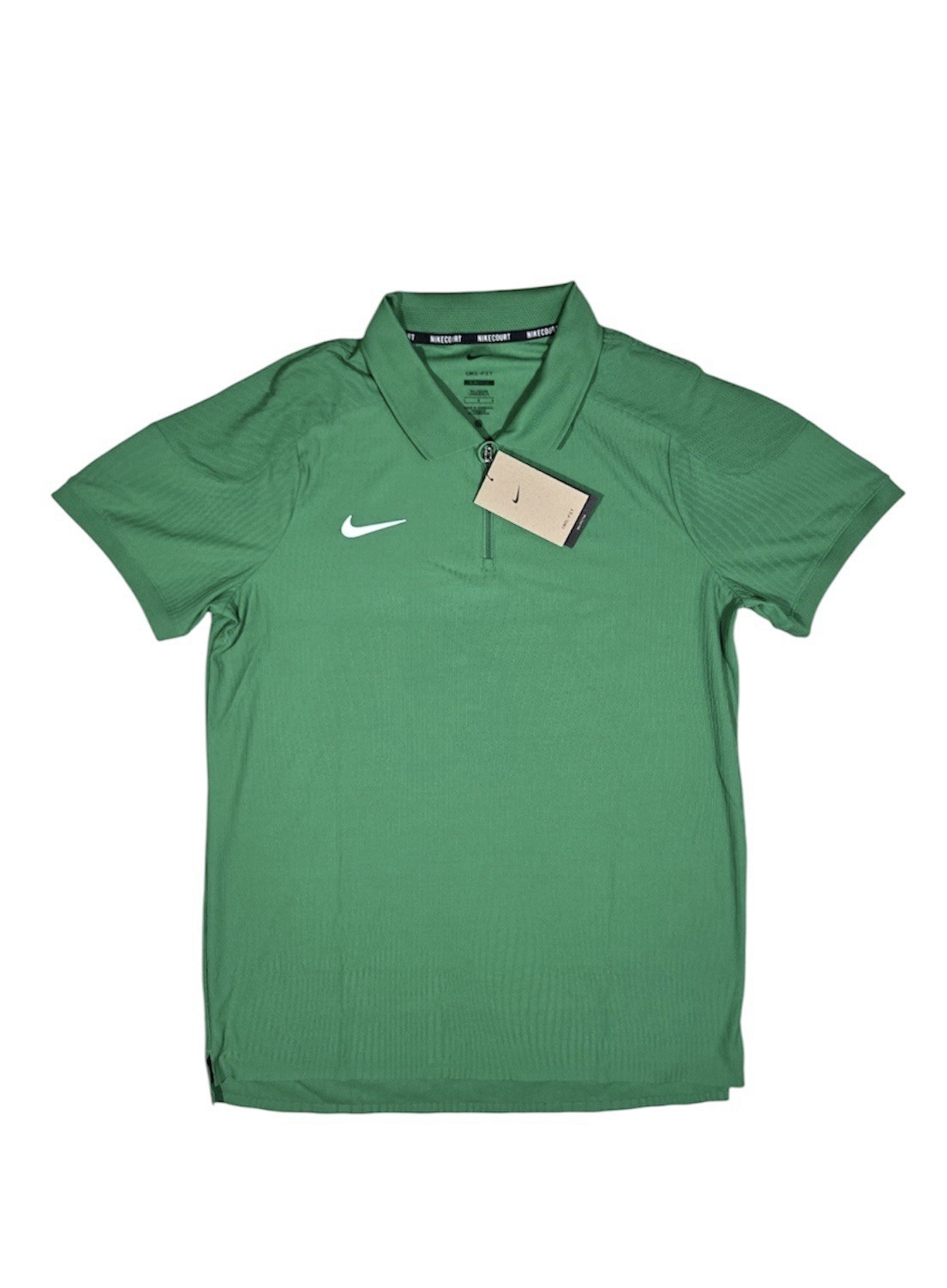 Nike Court Dri-FIT ADV Tennis Textured Polo Mens Size Slim HQ0792-310 Green gallery