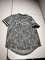 Ecko UNLTD Jersey Men’s Large Embroidered Rhino Camo Baseball Shirt Spellout
