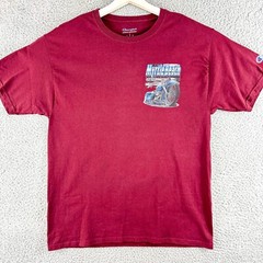 Champion Myrtle Beach Bike Week Shirt Mens Large Red Tee 2022 Motorcycle Biker