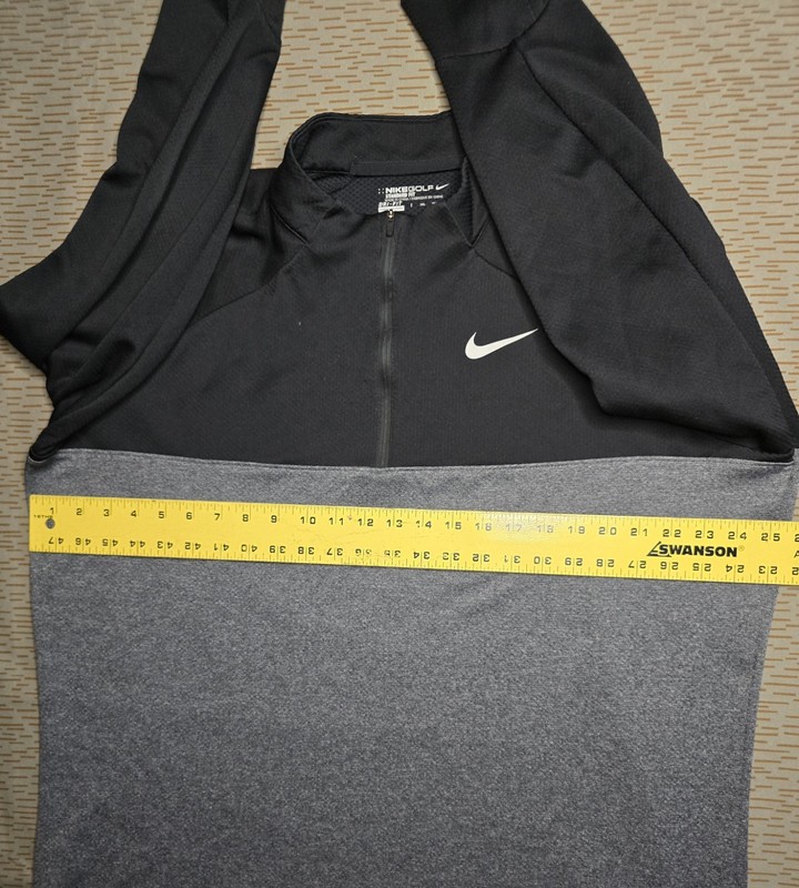 Nike Mens Golf Therma Mock Neck Half Zip Shirt Black - Size XXL gallery