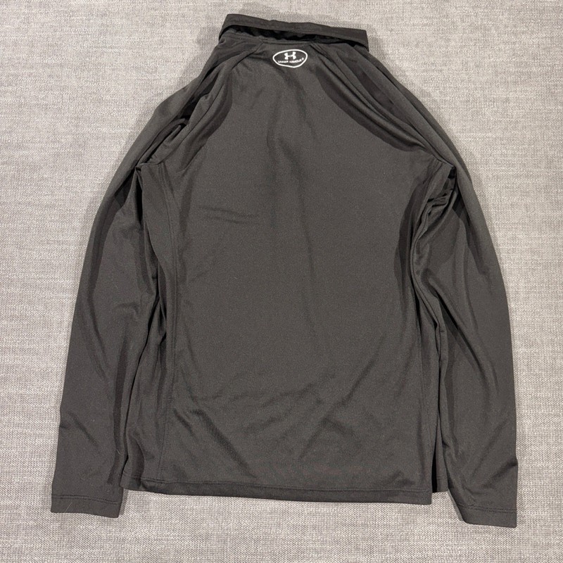 Under Armour Pullover Mens Medium Black Excellent 1/4 Zip HeatGear Loose Fit gallery