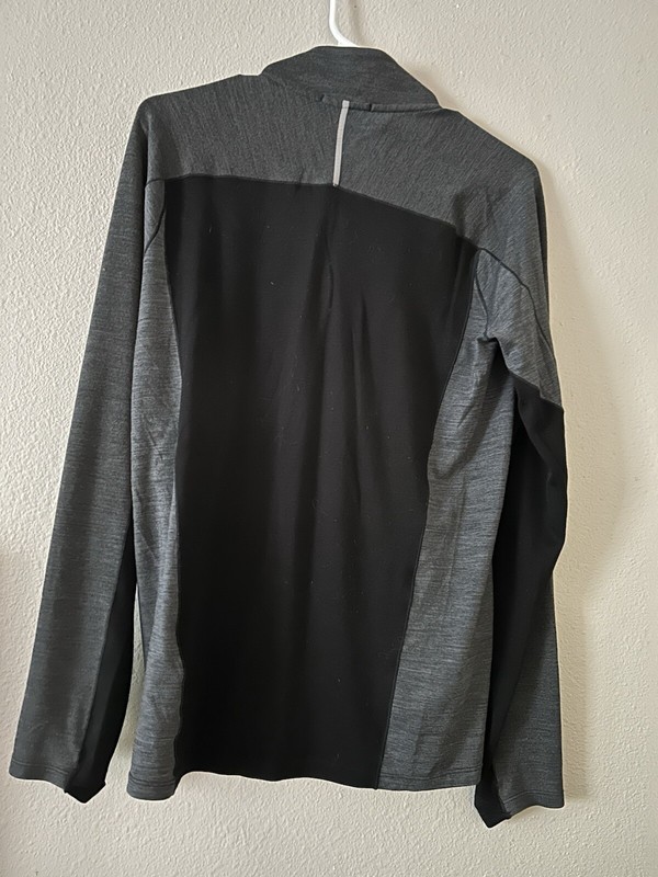 Smartwool Pullover Merino 250 Quarter Zip Sport Black Gray size Men’s Small gallery