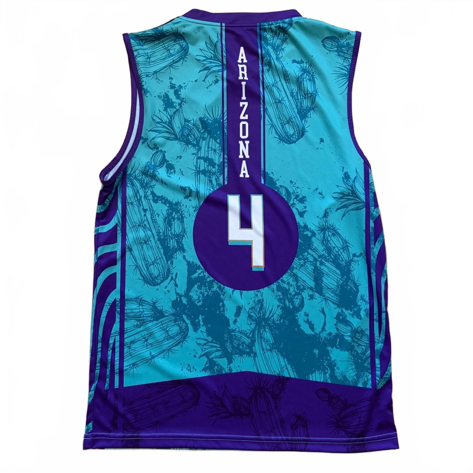 Slunks Jersey Tank Top Beach Volleyball Arizona All Star #4 Men's Size Medium gallery