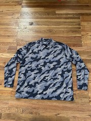 Starter Dri Star Digital Camouflage Mock Neck Hunting Outdoor Long Sleeve Shirt