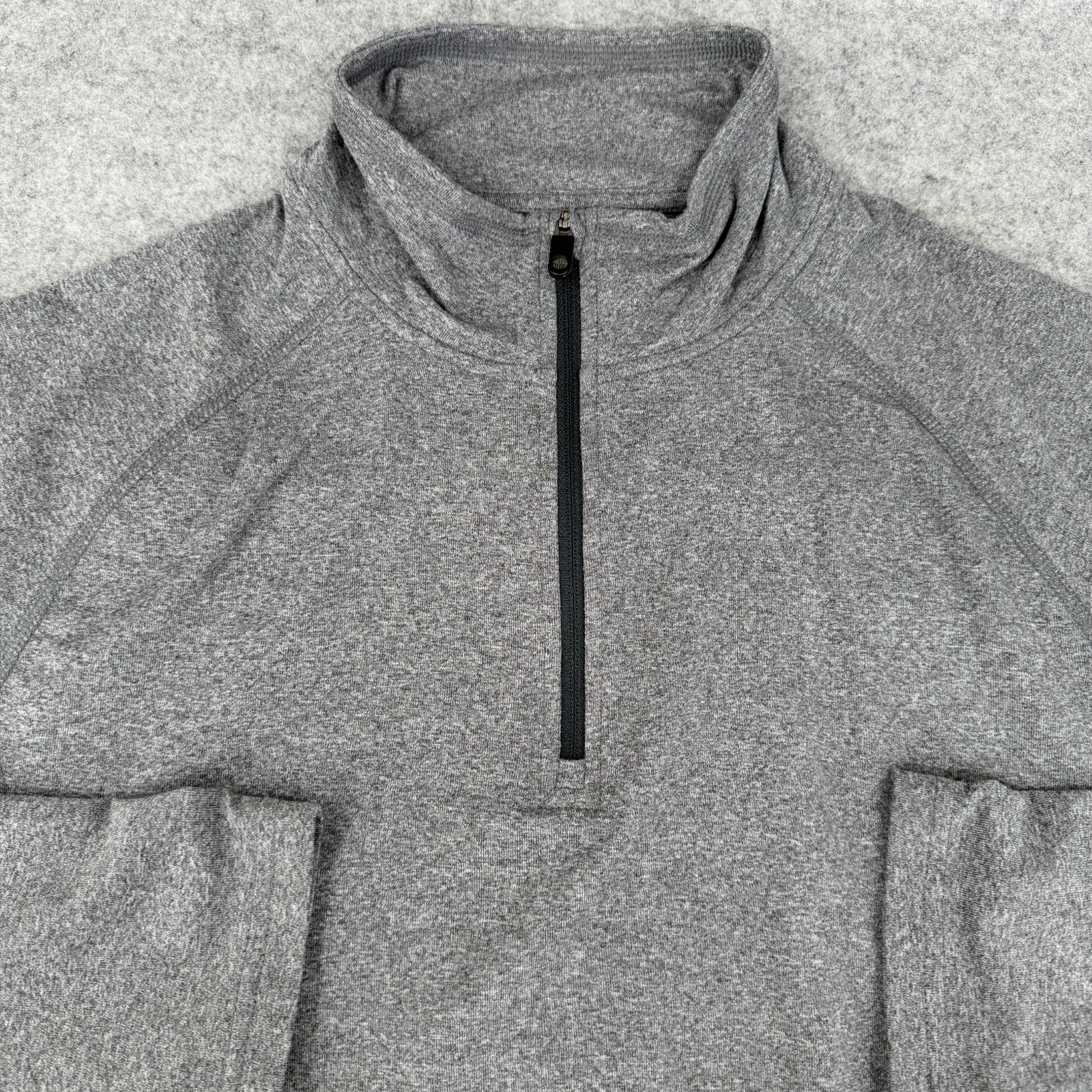 REI Co Op Mens Medium Gray 1/4 Zip Pullover Long Sleeve Performance Shirt gallery