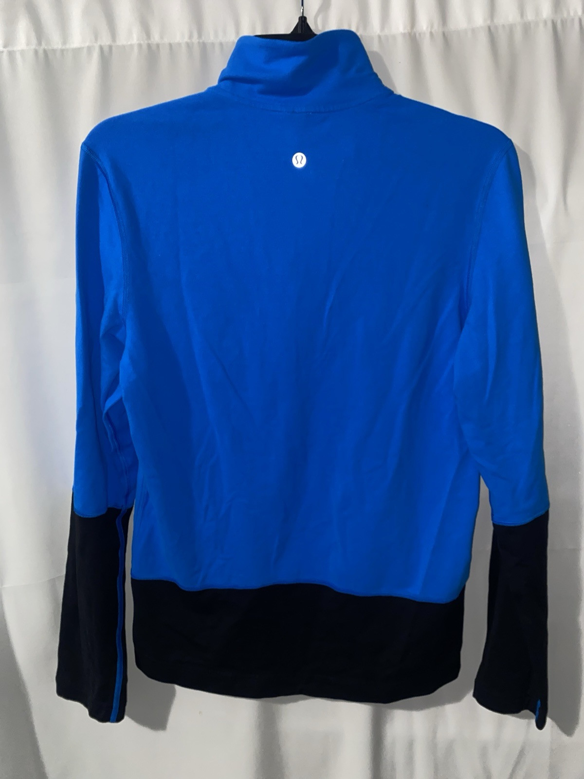 Lululemon Speed 1/2 Zip Beaming Blue Black Pullover Men’s Small gallery
