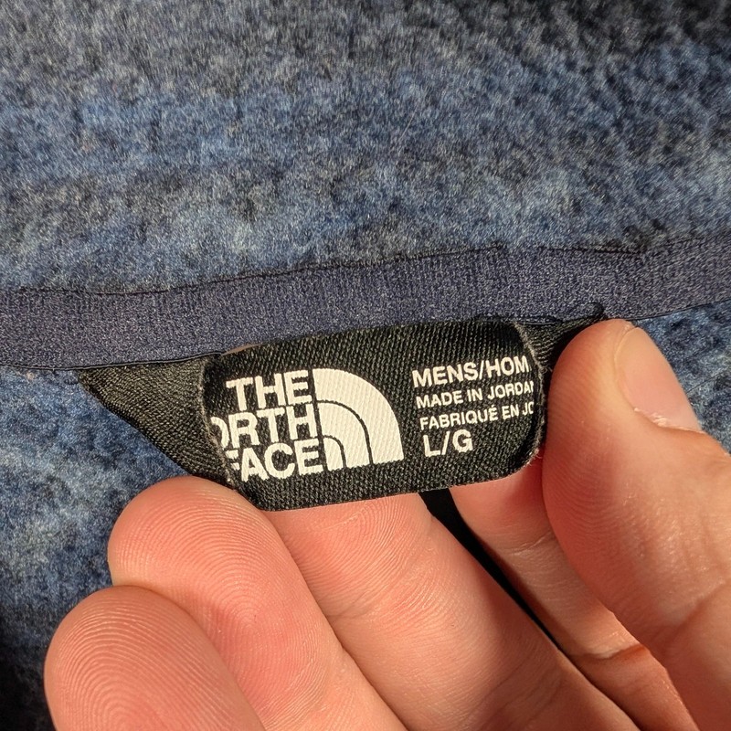 The North Face Pullover Mens Large Blue Fair Isle Aztec 1/4 Zip Tsillan Fleece gallery