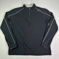 Tasc Performance Men’s 1/4 Zip Pullover Large Black Bamboo New Orleans Stretch
