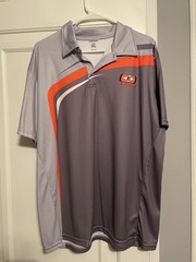 Easton Gray Orange Athletic Polo Archery Shirt Men’s XL Hockey Baseball