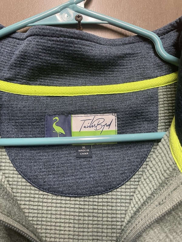 Tailorbyrd Luxe Performance 1/4 Zip Pullover green Wicking Men's Size XL 0042 gallery