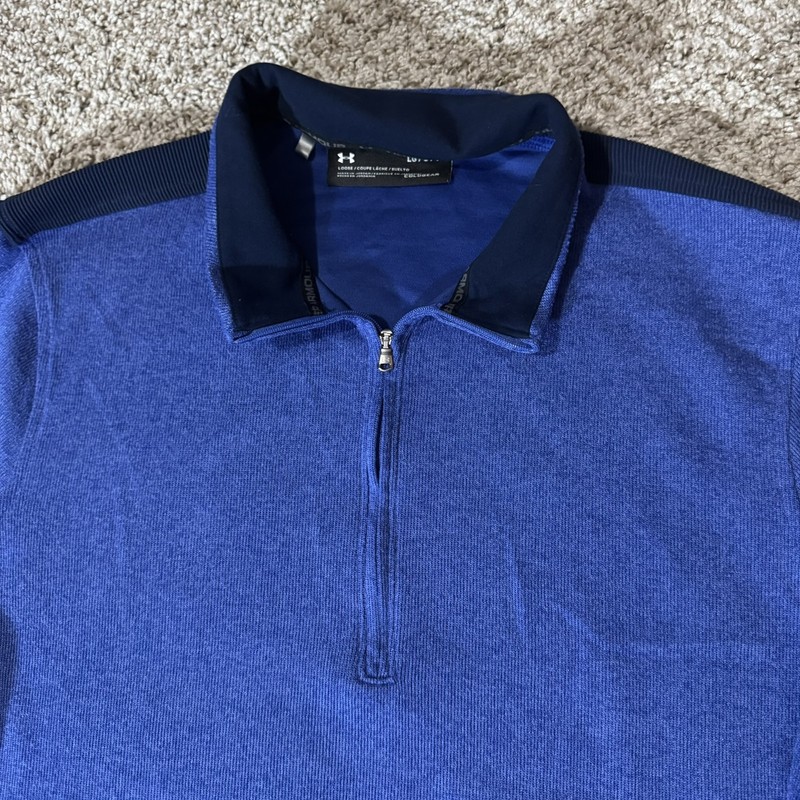 Under Armour Shirt Pullover Men's LG ColdGear Loose Fit 1/4 Zip Pullover gallery