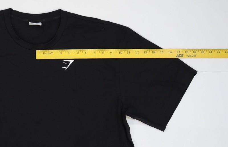 Gymshark Shirt Mens XL Black Cotton Stretch Short Sleeve Athletic Tee Top gallery