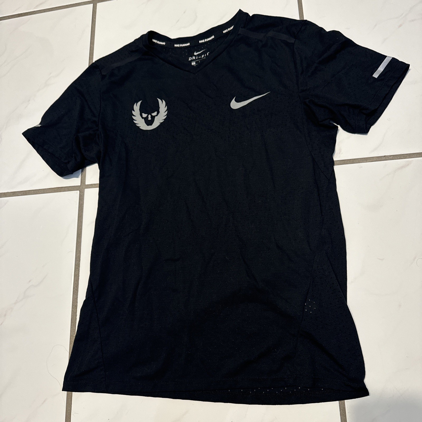 Nike Running Shirt Dri Fit Mens Oregon Project Large Breathe Rise T-Shirt RARE gallery