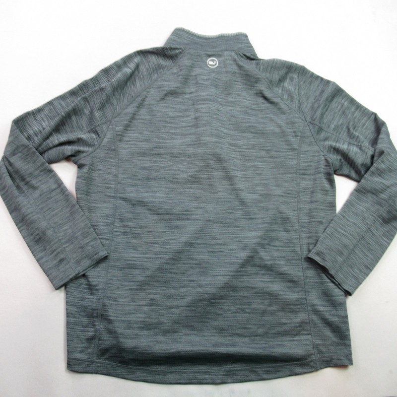Vineyard Vines Men's Performance Quarter Zip Pullover Sweater Heather Grey Size gallery