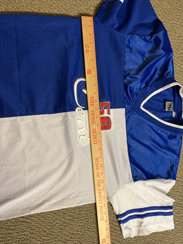 RARE Vintage 50 Cent Blue White Jersey LARGE gallery