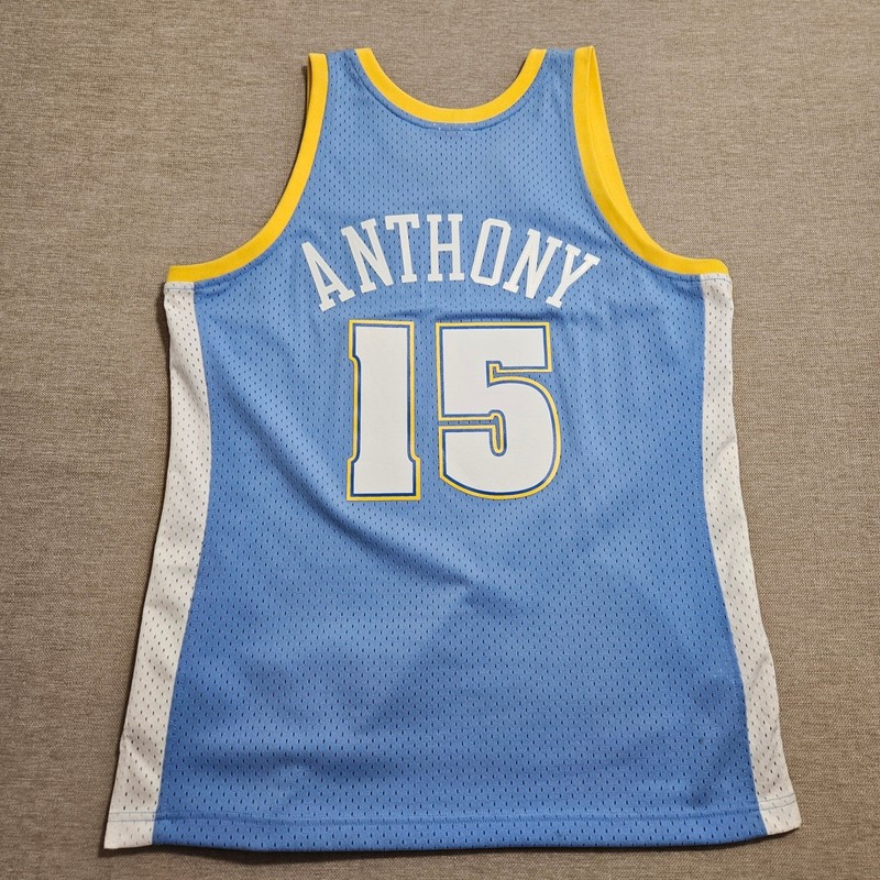 Mitchell & Ness Denver Nuggets Jersey Carmelo Anthony 15 Blue HWC Swingman * gallery