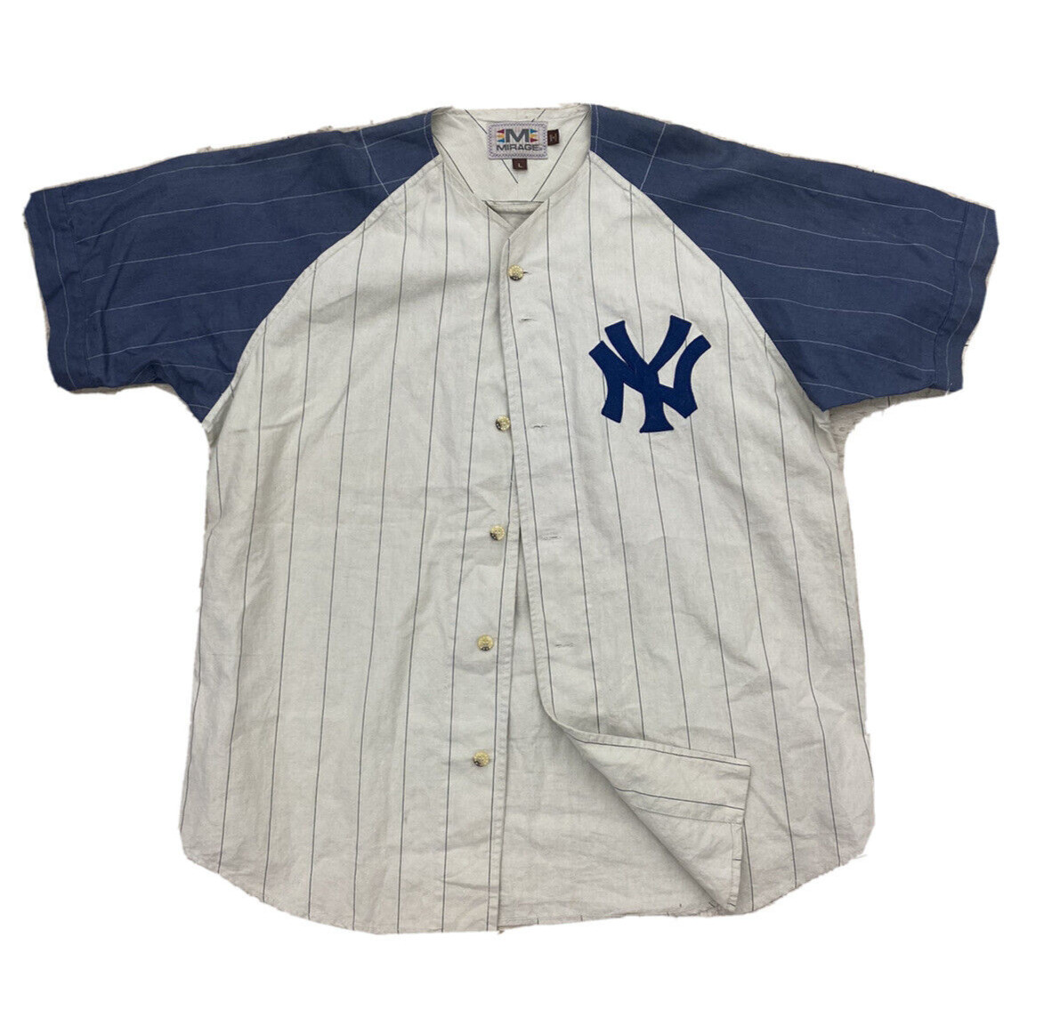 Mirage Cooperstown Collection Babe Ruth New York Yankees Jersey Men Large EUC gallery