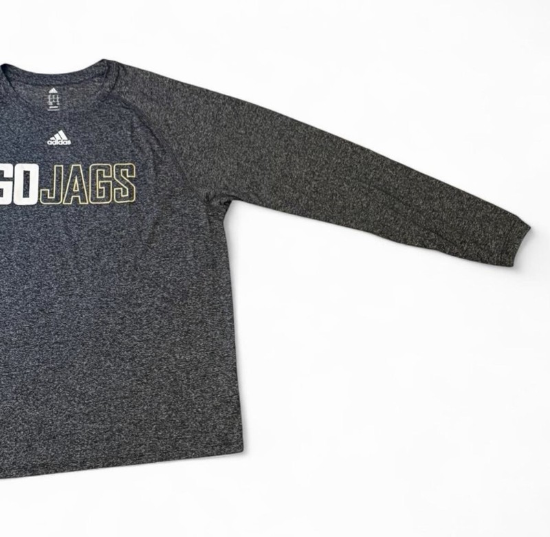 Adidas Climalite GO JAGS Long Sleeve Shirt XL Gray Performance Athletic Tee gallery
