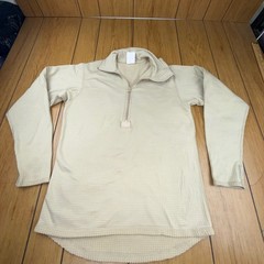 US Military Gen III Level 2 Grid Fleece Mid Weight Shirt Sand Tan Small Regular