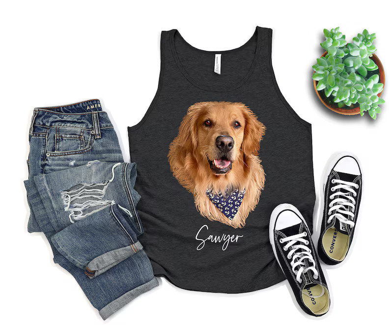 Unisex Custom Dog Pet Tank Top Personalized Dog Gift Idea gallery