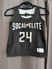 SCORE SoCal Elite #24 Reversible Mesh Basketball Jersey Tank Top YXS Black/White