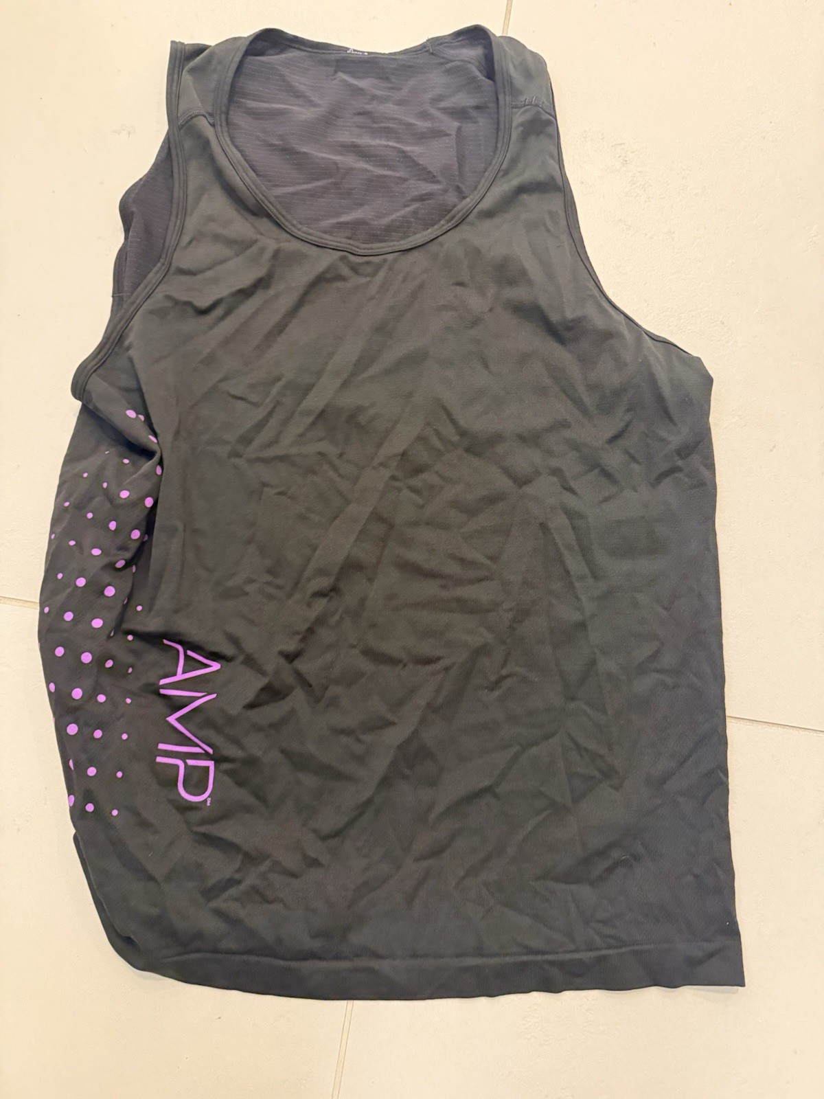 Lululemon Metal Vent Tech Black Sleeveless Athletic Tank Top Shirt Men's Large gallery