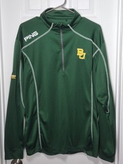 Baylor Bears Ping Performance 1/4 Zip Ranger Pullover L Green “B” Association