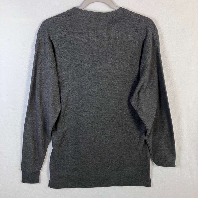Canyon Guide Thermal Waffle Knit Henley Shirt Men's Size M Charcoal gallery
