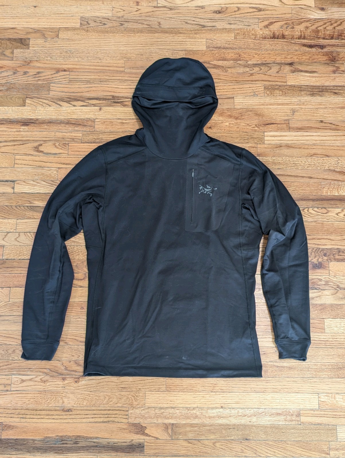 Arc'teryx Rho LT Base Layer Hoody Black - Men's Small gallery