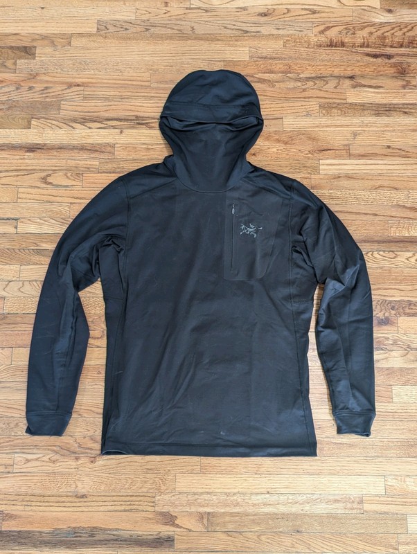 Arc'teryx Rho LT Base Layer Hoody Black - Men's Small gallery