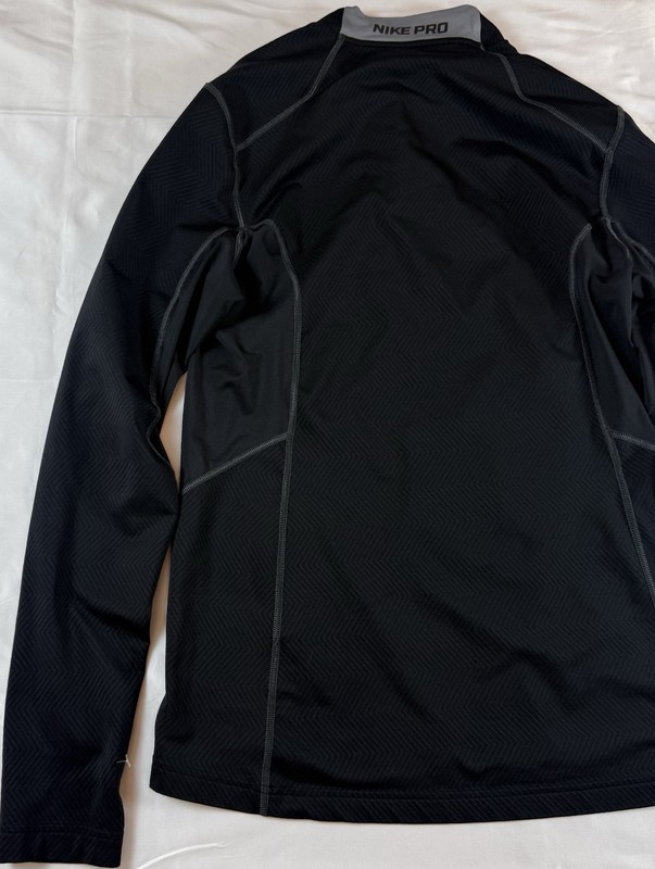 Nike Pro Hyperwarm 1/4 Zip Pullover Black Men’s Size M gallery