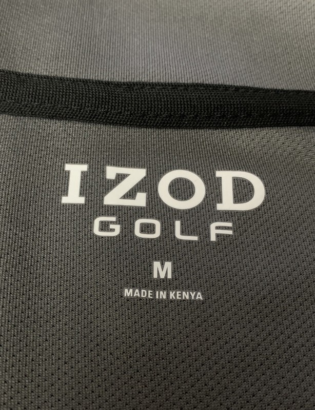 NWT Izod Golf 1/4 Zip Pullover LS Shirt Mens Size Medium Gray Lightweight D5 gallery