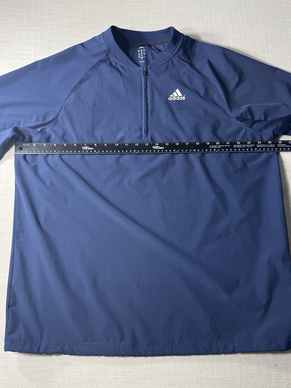 Adidas Men’s 1/4 Zip Pullover Blue Large Athletic Running Top gallery
