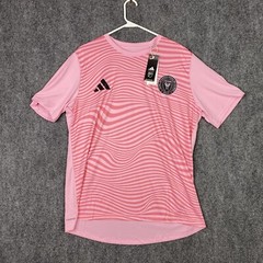 Adidas Messi Soccer Jersey Shirt Mens Large L Pink Miami #10 Lionel Futbol New
