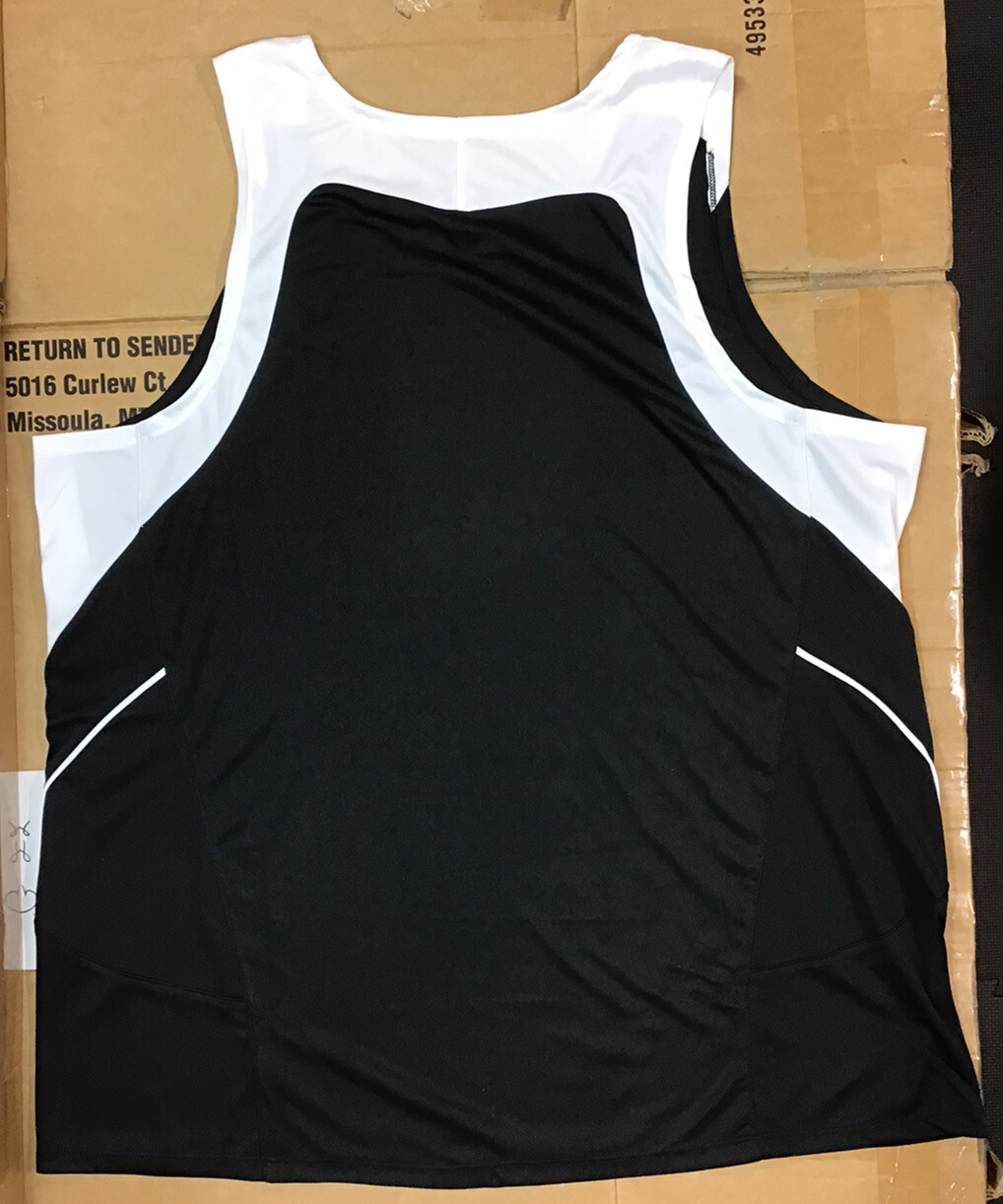 Alleson Athletic Men's 2XL Polyester Jersey Tank Black E21 gallery