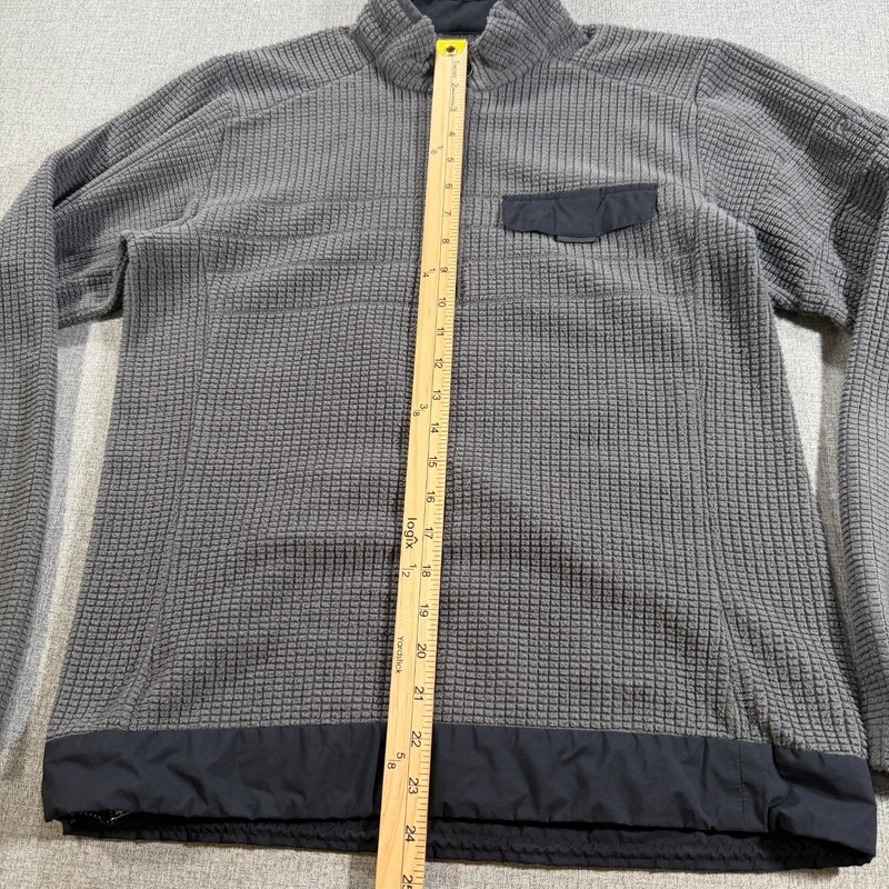 Rapha Explore Technical Pullover Mens Small Gray Waffle Fleece 1/2 Zip Cycling gallery