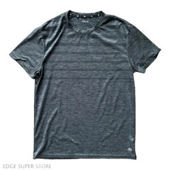 Zelos Dark Gray Striped Gym CrossFit Running Workout Short Sleeve Shirt Small