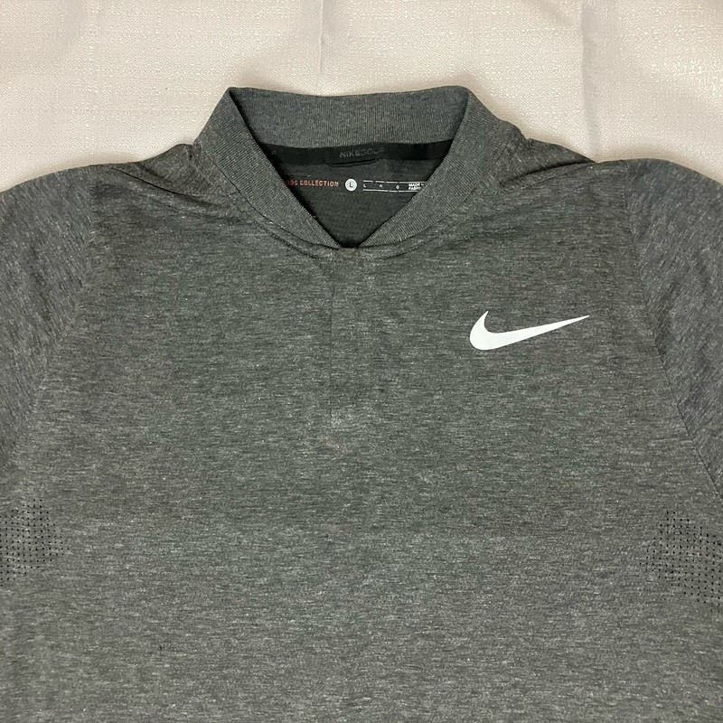 Nike Tiger Woods Velocity Max Blade Zip Polo 833173 060 Smoke Grey Sz L gallery