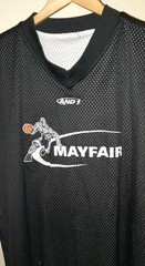 Vtg 1990s Y2K 2000s AND1 Mayfair Jock Basketball Reversible B&W Jersey Print XXL