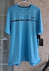 Nike Court Tennis Zonal Cooling Sky Blue Shirt XL